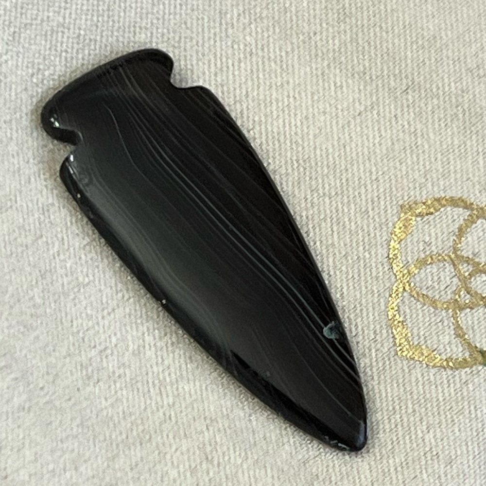 Kendra Scott black banded agate skylar stone